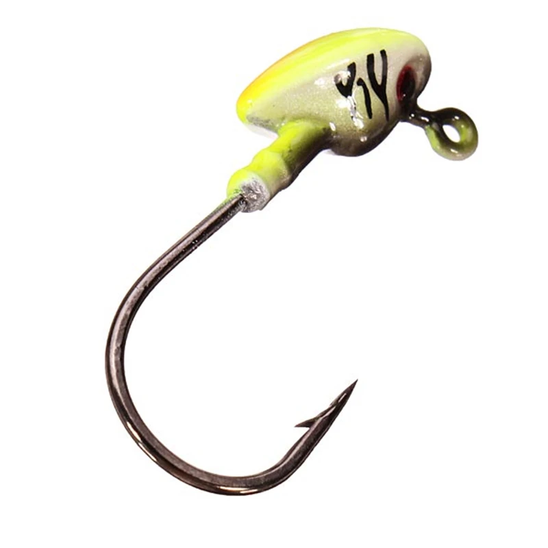 Buy 10g Head Pattern Lead Head Hook Soft Lure JIG Hook