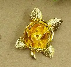 BASEHOME 10 шт 20 мм Винтажные Цветы разделитель филигранный цветок подвески металлические украшения фурнитура для DIY ожерелье головной убор - Цвет: Gold