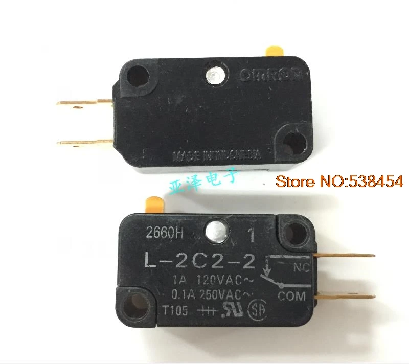 4PCS L 2C2 2 micro switch limit switch 1A 120VAC normally closed line 2