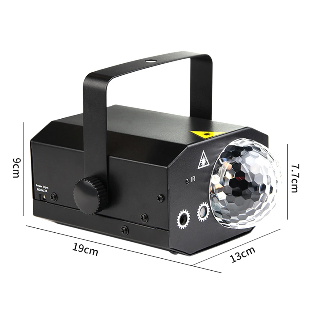 Диско свет La-ser проектор RGB прожектор для сцены, дискотек волшебный шарик Вечерние огни звук активный музыкальный центр стробоскоп вечерние DJ