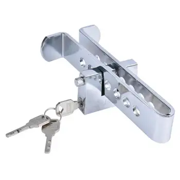 

Security Car Brake Clutch Pedal Lock Anti-Theft Car Accelerator Steering Wheel Lock + 3keys