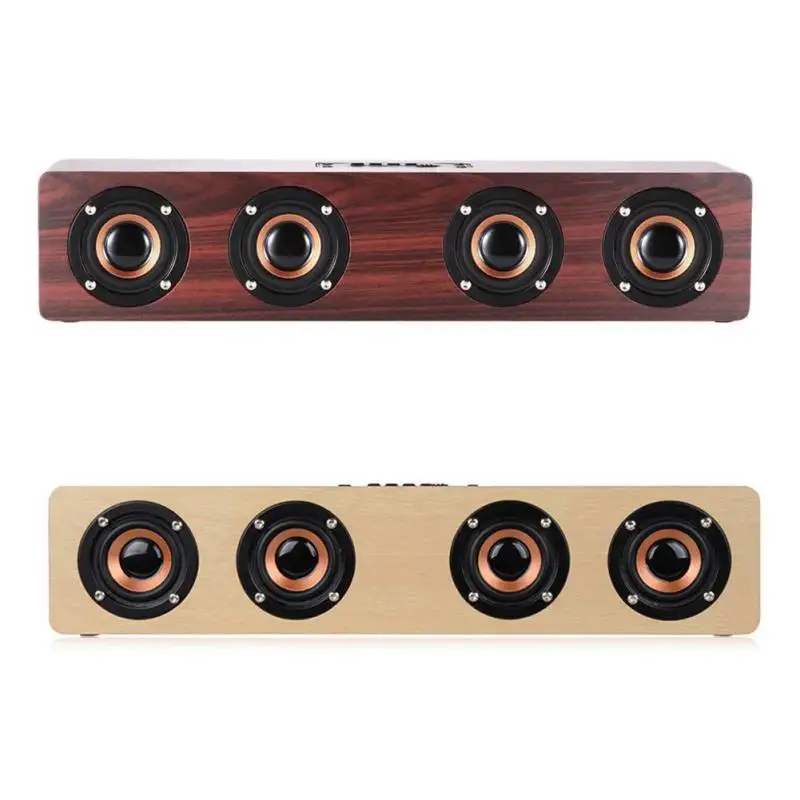 

Retro Wooden Bluetooth Speaker Portable HIFI Subwoofer mp3 Player Support TF Card with 3000mAh Battery for Phone PC Laptop