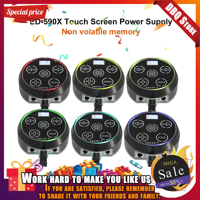 

New Professional Mini Critical ED-590X LCD Tattoo Power Supply with Power Adaptor for Coil & Rotary Tattoo Machines