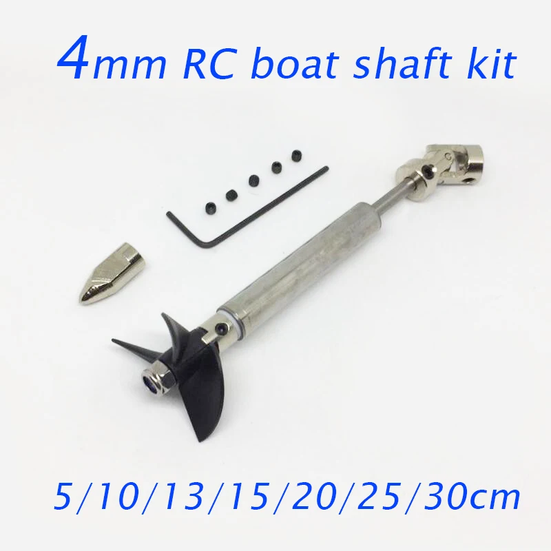 

Free Shipping 4mm RC Boat Drive Shaft Propeller Screw Assembly Stainless Steel Hard Shaft Spare Parts For RC Boat Model