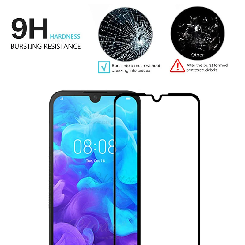 Полное покрытие из закаленного стекла для huawei Y5 Защитное стекло для экрана huawei huawey Y5 AMN-LX1 y 5 защитная пленка