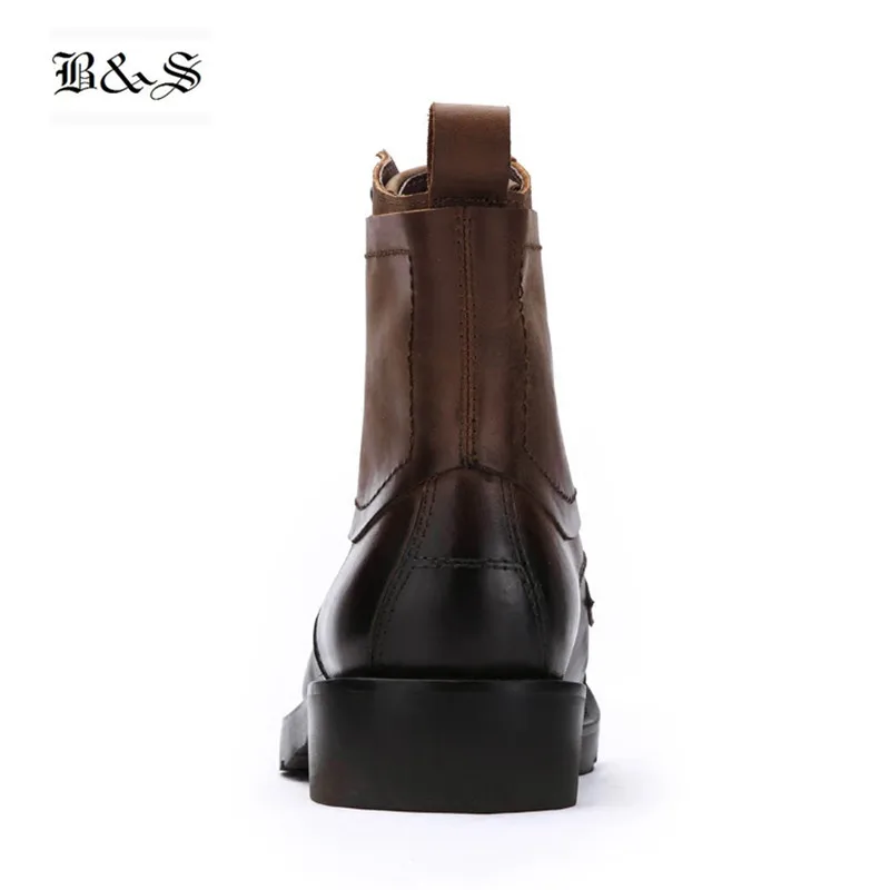 Черные и уличные ботинки ручной работы в винтажном стиле из натуральной коровьей кожи; рабочие ботинки в стиле панк; уличные ботинки в байкерском стиле в стиле ретро