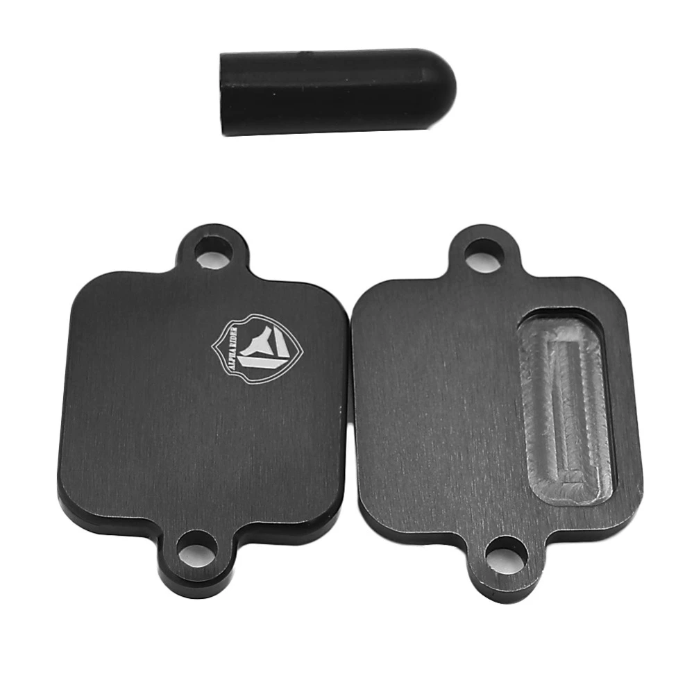 Driven Racing DSBlock 2 Black Exhaust Smog Block-Off Plate Driven Racing DSBlock 2 Black Exhaust Smog Block-Off Plate