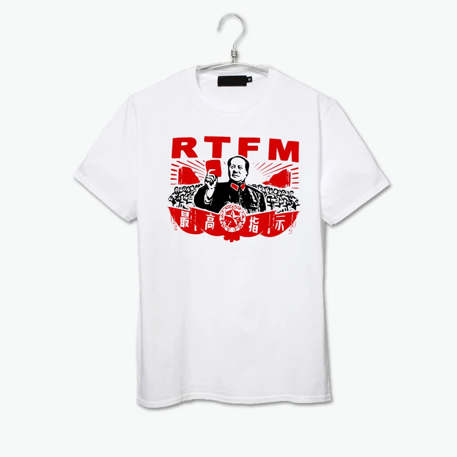 RFTM Highest instructions of chirman mao high quality font b funny b font font b t