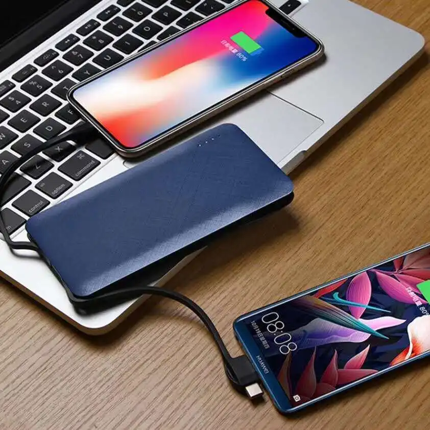 Vogek 10000 мАч Внешний аккумулятор для iPhone X 8 samsung S9 usb type C вход с зарядным кабелем внешний аккумулятор портативный внешний аккумулятор