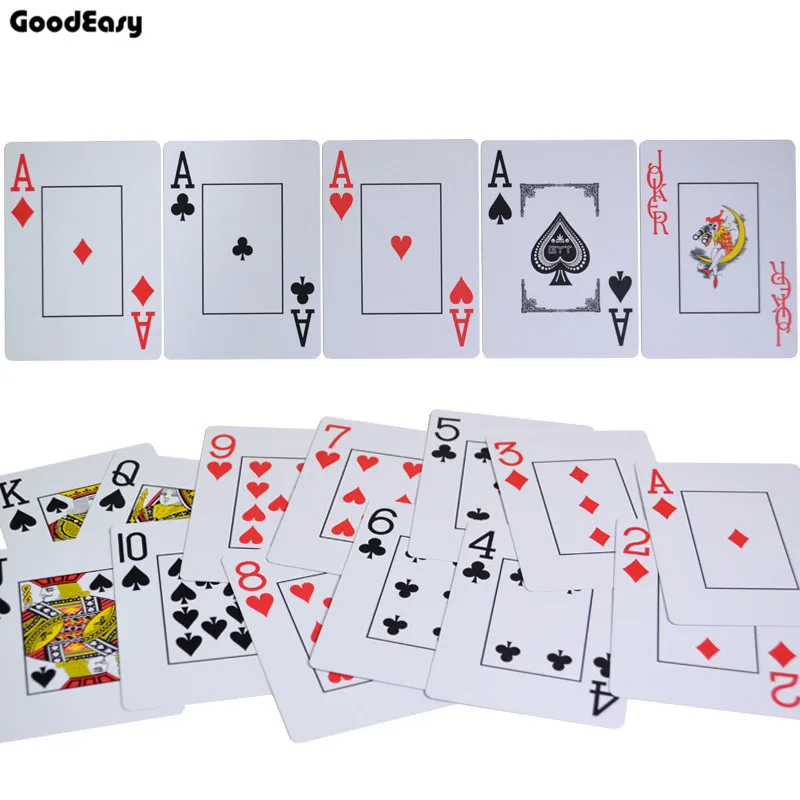 10 колод/набор большое слово пластиковые игральные карты черный Джек Техасский покер карты маджонг настольная игра покер клуб казино аксессуары