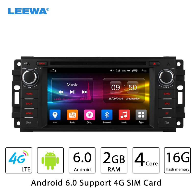 

LEEWA Android 6.0 (64bit)DDR3 2G/16G/4G LTE Car DVD GPS Radio For Dodge RAM-1500/2500/3500/Avenger/Caliber/Challenge/Dakota/Dura