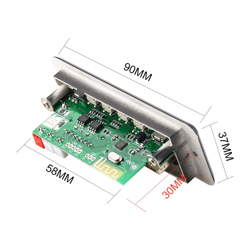 AIYIMA 5V Bluetooth MP3 Audio Decoder Board With 3W*2 Amplifier MP3 Player AUX FM Hands-free Calling AIYIMA 5V Bluetooth MP3 Audio Decoder Board With 3W*2 Amplifier MP3 Player AUX FM Hands-free Calling