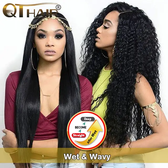 Qt Wet And Wavy Hair Bundles Brazilian Dream Straight Hair Bundles