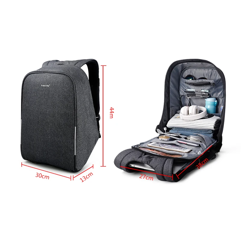 Tigernu multifunción impermeable Anti-ladrón USB portátil de 15,6 pulgadas Mochila mujeres Mochila hombres Mochila para hombre Mochila Tigernu multifunción impermeable Anti-ladrón USB portátil de 15,6 pulgadas Mochila mujeres Mochila hombres Mochila para hombre Mochila