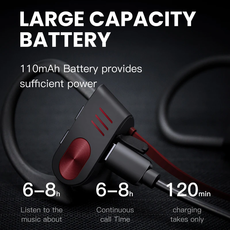 IONCT V5 IPX7 водонепроницаемые 5 0 Bluetooth наушники с шумоподавлением HiFi стерео