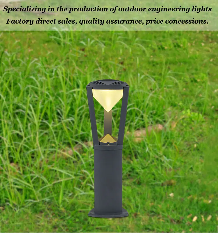Открытый чистого алюминия газон лампы жилой вилла countyard пейзаж фары алюминий водонепроницаемый сад бра