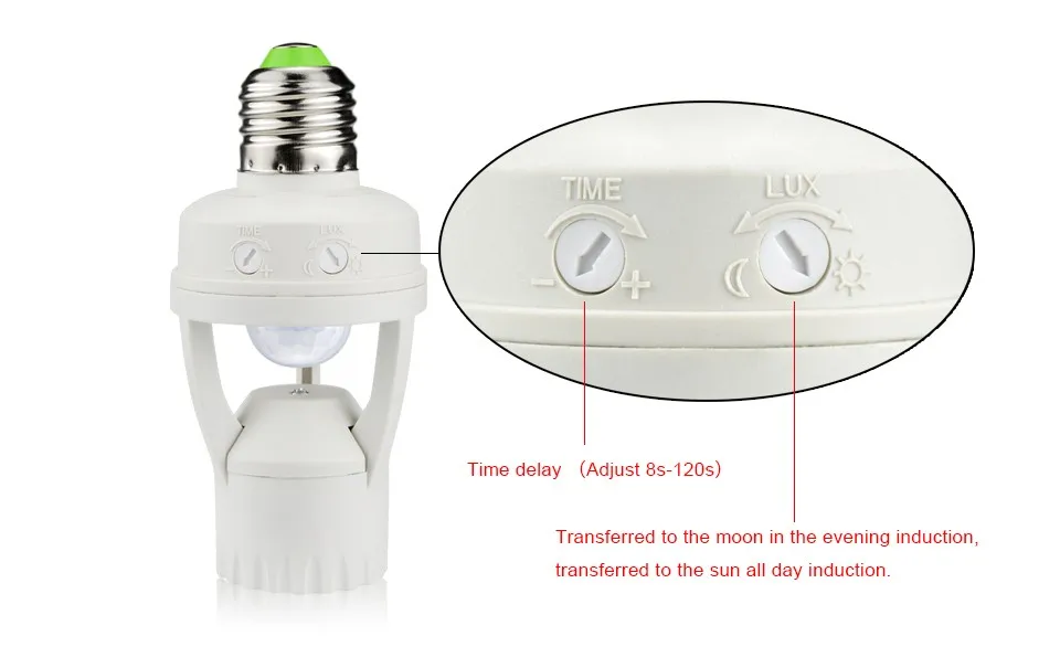 DIY PIR индукционный инфракрасный датчик движения светодиодный держатель лампы+ E27 12 Вт 220 В светодиодный светильник для Лестницы прихожей Ночной светильник и светильник ing