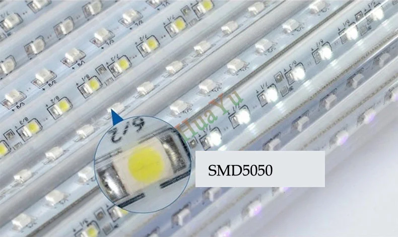 10 трубы/комплект одежды для девочек ростом 80 см SMD5050 220 V 72 светодиодный s/ламповый усилитель/светодиодный падения снега, светодиодный свет рождества, водонепроницаемая обувь для дождливого трубки, светодиодная метеорная трубка