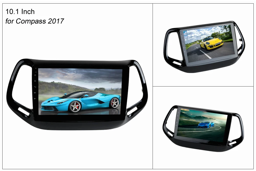 Sale SINOSMART 4 Core/8 Core CPU 2G RAM Android 8.1 Car GPS Navigation Player for Jeep Compass Wrangler Renegade Patriot Cherokee 2