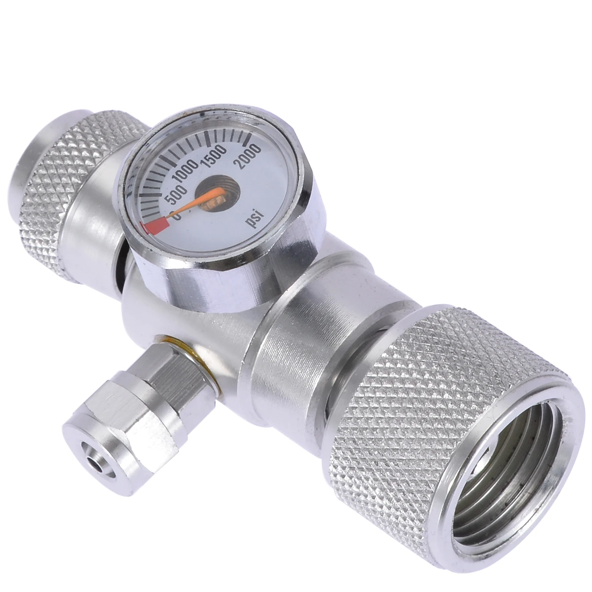 Aluminium Alloy CO2 Aquarium Moss Plant Fish Single Pressure Gauge Regulator Manometer Equipment Aquarium Accessories