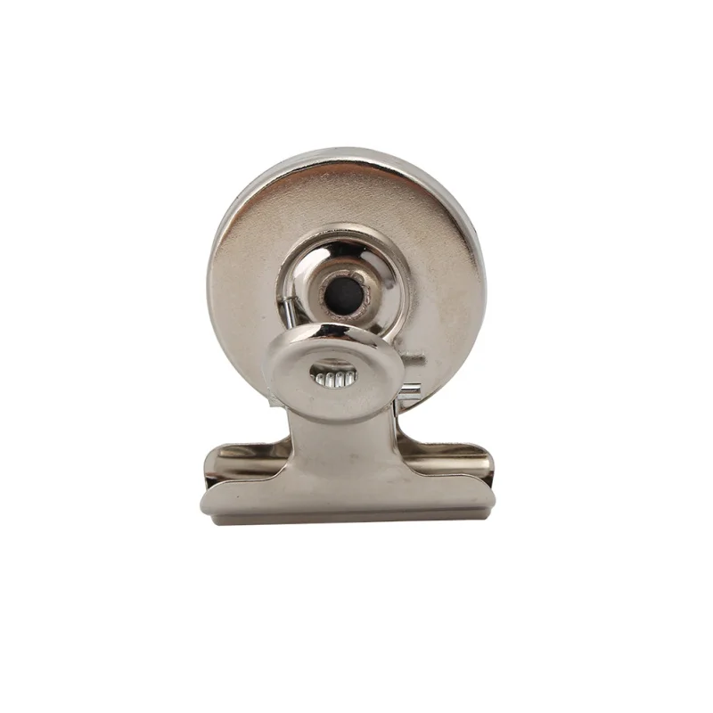 5Pcs/lot Round Shape Fridge Clip Silver Tone Base Refrigerator