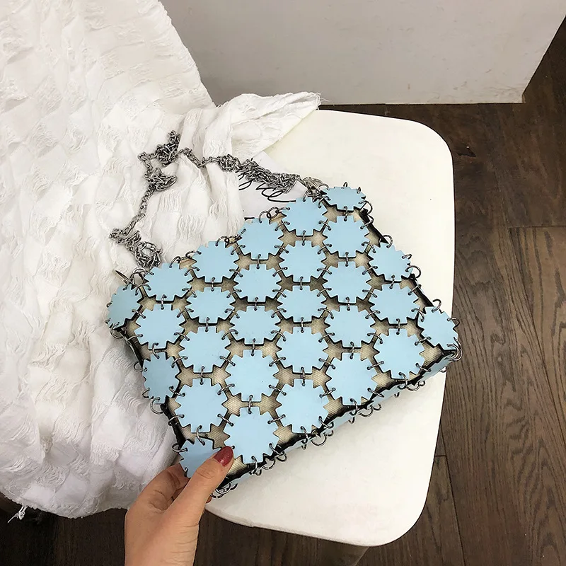 

Fashion Casual Wild Weave Splice Cross Body Bags Splicing Canvas Messenger Shoulder Bag 2019 Summer Tote Handbags