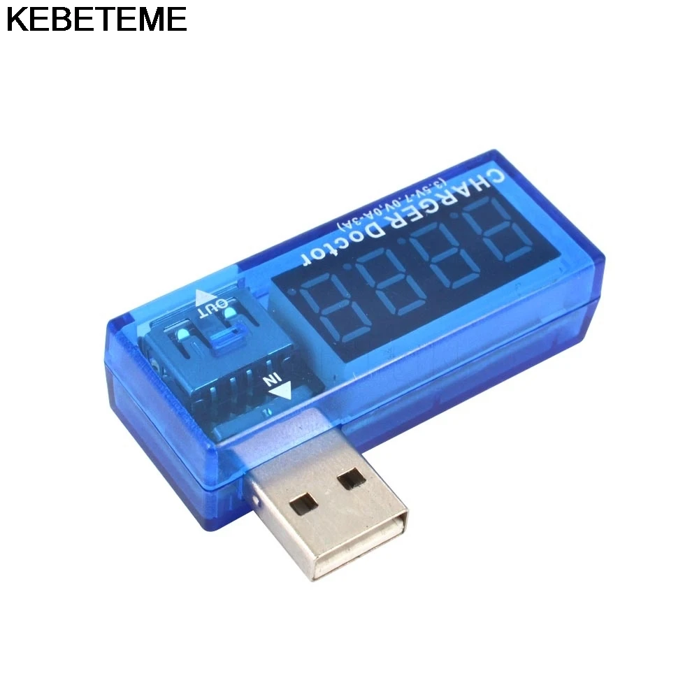 Цифровой USB тестер вольтметр детектор измеритель напряжения и тока мини