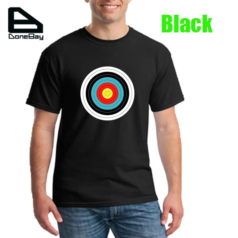 Archery Target T shirt Men 1:1 High Quality Skateboards T