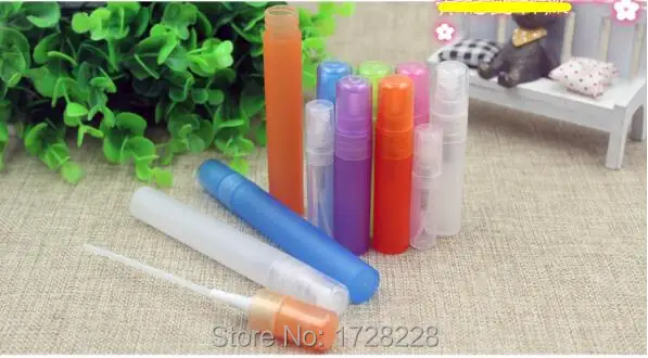 

2000pcs Colorful Plastic Spray Bottle Refillable Bottle PP Bottle With Spray Pump 5ml by FEDEX UPS