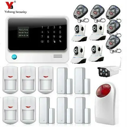 Yobang Security Wireless Wired GSM WIFI Intelligent Security System Indoor/Outdoor Camera Surveillance Home Security Alarm Kits Yobang Security Wireless Wired GSM WIFI Intelligent Security System Indoor/Outdoor Camera Surveillance Home Security Alarm Kits