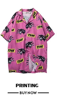 Темная икона Тигр Ретро рубашка мужская короткий рукав Лето хип хоп рубашка уличная Мужская рубашка Мужской Топ