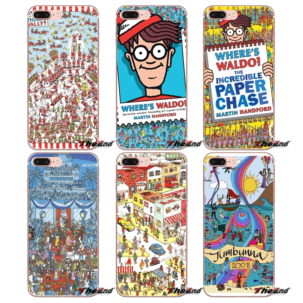 Для samsung Galaxy S2 S3 S4 S5 мини S6 S7 край S8 S9 плюс Примечание 2 3 4 5 8 coque Fundas где Уолдо Мягкие