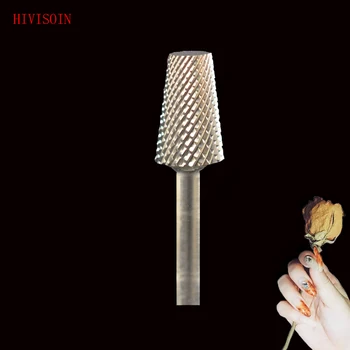 

HIVISOIN-5PCS- Carbide Nail Drill Bit - Tapered Barrel Bit -60070030 Silver