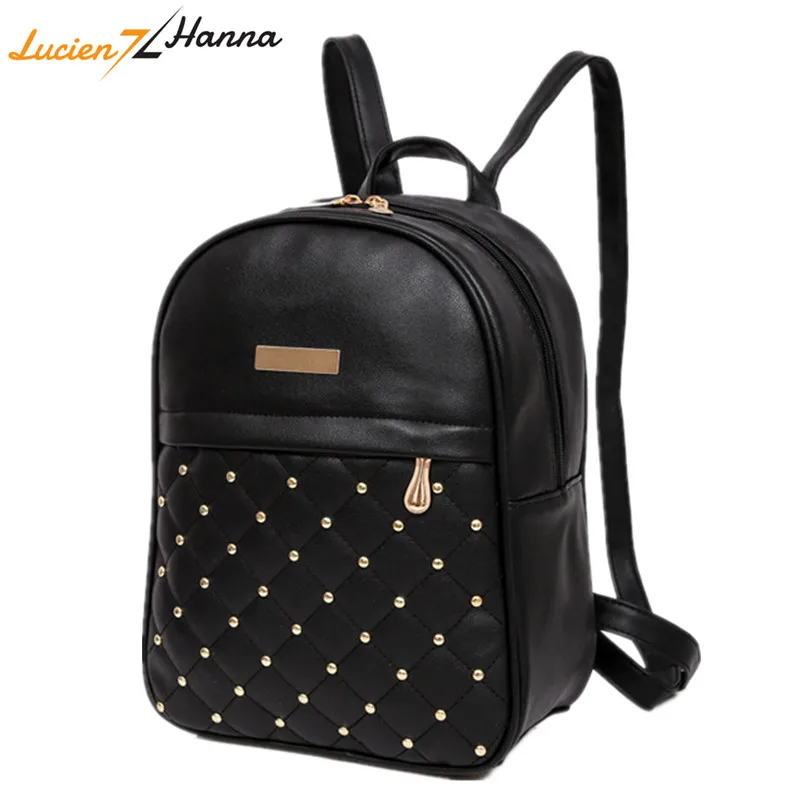 

High Quality Women Backpacks 2018 Hot Sale Fashion Causal School Bags Shoulder Bag PU Leather Back Pack Female Schoolbag Teenage