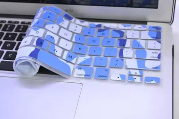 

For Macbook laptop skins Camouflage colors 2016 Newest For apple keyboard stickers silicone keyboard protective film