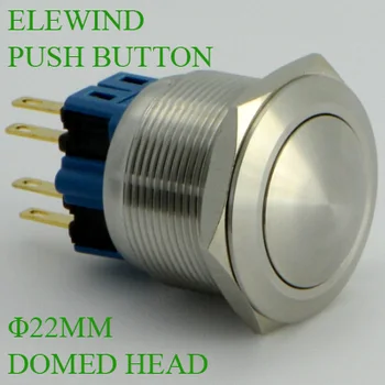 

ELEWIND 25mm Domed head Momentary push button switch(PM251B-11/S)