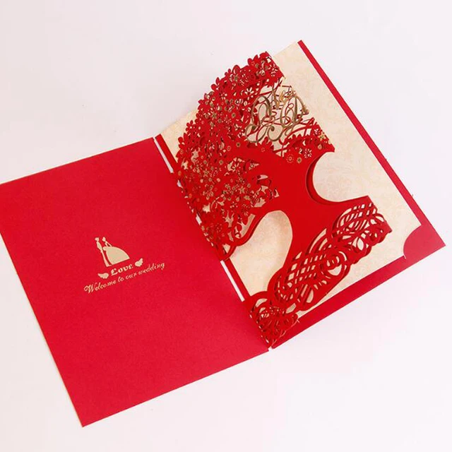 30 pieces lot free shipping luxury cut out love tree wedding