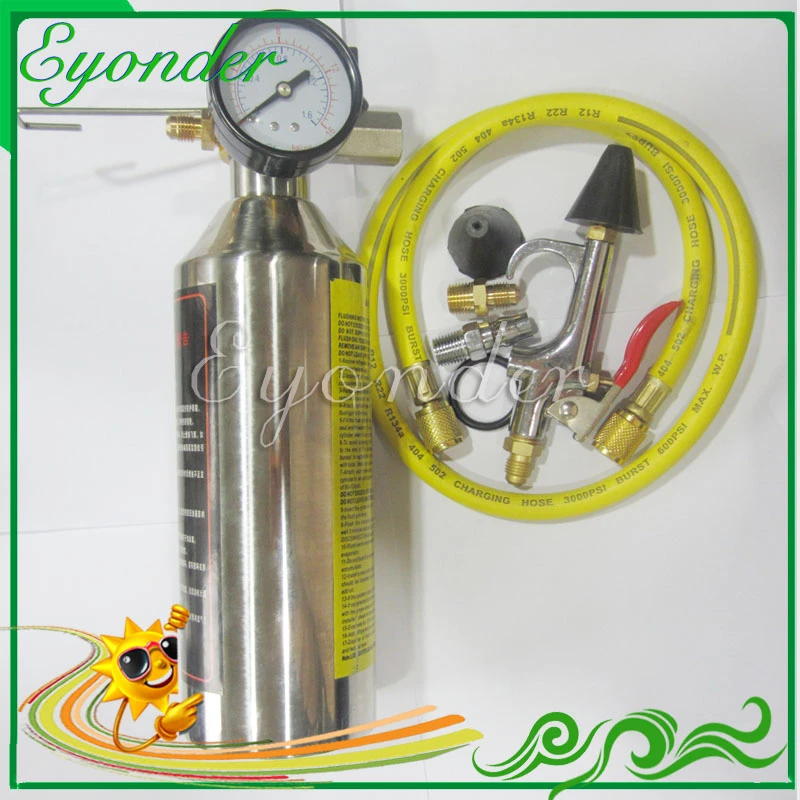 Auto Car Aircon Air Con Conditioner Conditioning Ac System Washer Flush Canister Cleaning Gun