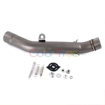 

Exhaust Mid Link Connect Modified Pipe Tube Muffler Mid Pipe For Kawasaki Z800 2013-2016 2014 2015