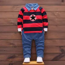 2 цвета; Одежда для маленьких мальчиков; пуловер в полоску; футболка; топ+ штаны; комплект одежды; крутая ; 8 августа