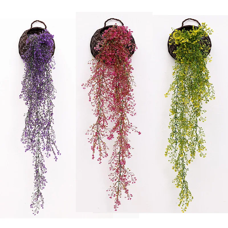 Artificial wall hanging plant wall decoration fake flower plastic