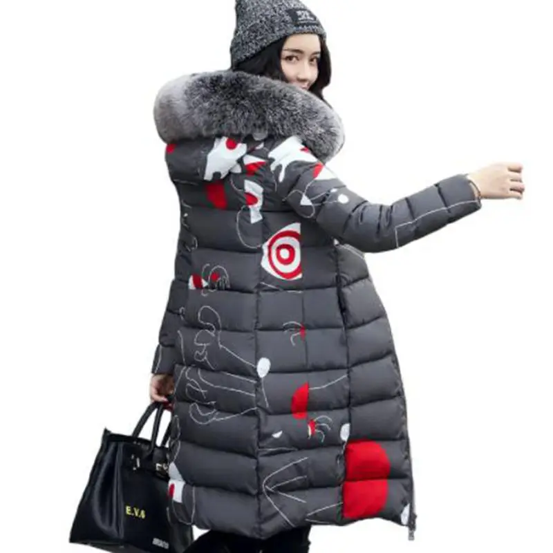 Goede 2020 Winter Vrouwen Hooded Jas Bontkraag Dikker Warme Lange Jas Vrouwelijke Plus Size 3XL Bovenkleding Parka Dames Chaqueta Feminino