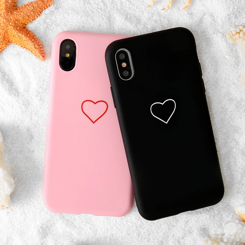 Cute Love Heart Soft Silicone Case For Xiaomi Redmi 5 6 7 Go Plus Note Pro A2 lite 5A 6A S2 Y1 Y2 4X Mi 5S 5C |