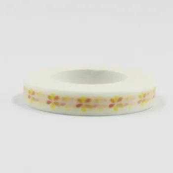 

0.8cm*10m Flowers Slim washi tape masking tape DIY decoration Scrapbooking Sticker Label Masking Tape School Office Supply