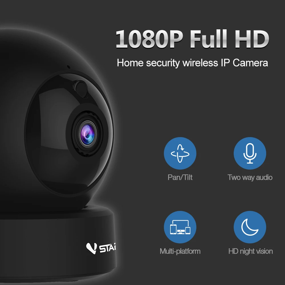 

Wireless HD 1080P Vstarcam G43S WiFi IP Camera Video Surveillance Indoor Wi-fi Baby Monitor Network Nanny Sitter Night Security