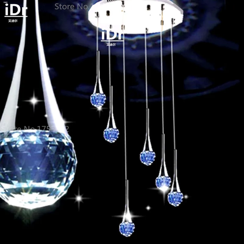 

6 head Modern LED Crystal Ceiling Lights bedroom restaurant Ceiling lamps simple hanging lighting manufacturers wholesale