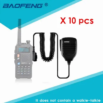 

10pcs 2 Pin PTT Speaker Mic for Kenwood BAOFENG UV-5R BF-888S TYT KG-UV8D H777 RT3 Radio Walkie Talkie