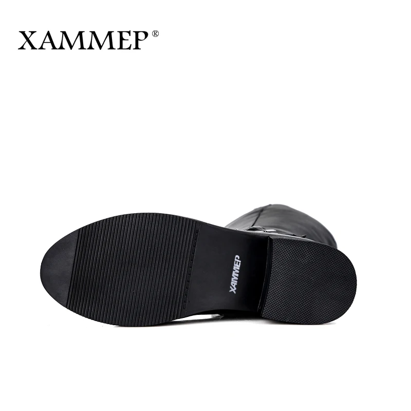 Брендовая женская зимняя обувь Xammep высококачественные сапоги до колена из