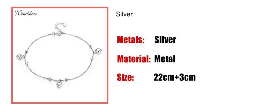925 пробы серебро цепочка коробка в форме сердца, хорошие украшения шармы бижутерия для ног по низкой цене Для женщин девушки ноги браслет Cheville enkelbandje halhal