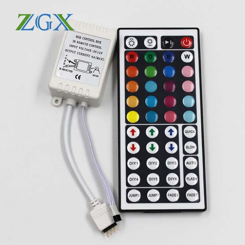 buy LED Strip light lamp switch wireless touch 44 Keys IR remote controller DC12V For 2835 5050 3528 RGB LED Strip Lighting